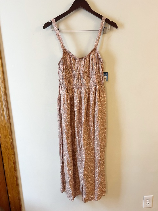 Arizona Jean Company Pants - Arizona Jean Co. Sunset Clay Floral Sleeveless Jumpsuit Size Large NEW
